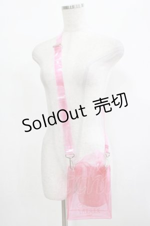 画像: Candy Stripper / GOOD TIME CLEAR SHOULDER BAG  ピンク H-25-12-11-072-PU-BG-KB-ZH