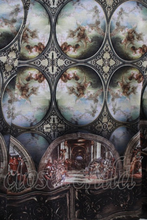 画像4: Ozz oneste / 宗教画プリントジャンパースカート  ブラウン H-25-12-11-008-OO-OP-KB-ZH (4)