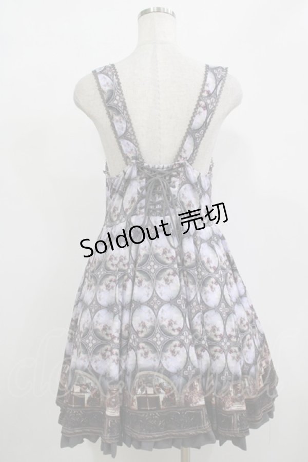 画像3: Ozz oneste / 宗教画プリントジャンパースカート  ブルーグレー H-25-12-11-009-OO-OP-KB-ZH (3)