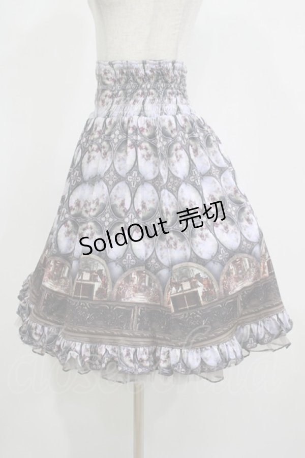 画像2: Ozz On / リバーシブルスカート  宗教画プリント×グレー H-25-12-11-010-OO-SK-KB-ZH (2)