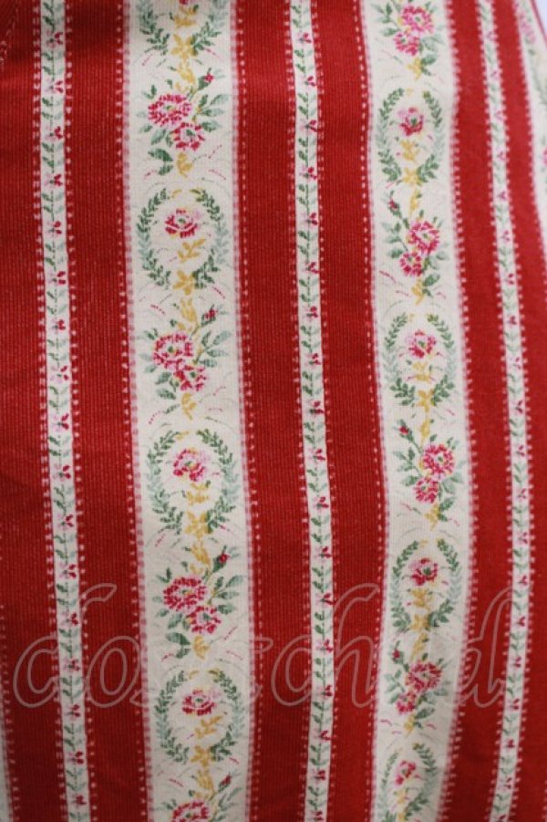 画像4: ATELIER PIERROT / ハイウエストスカート  赤(コーデュロイ) H-25-12-11-011-EL-SK-KB-ZH (4)