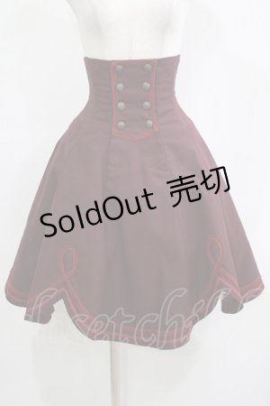 画像: EXCENTRIQUE / ブラスバンド・コルセットスカート S-M ボルドー H-25-12-11-012-EL-SK-KB-ZH