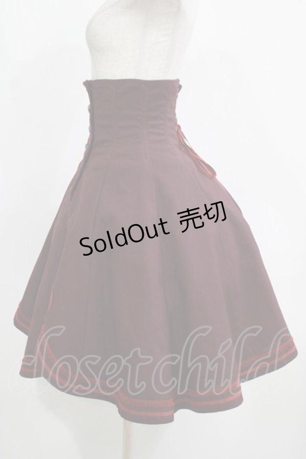 画像2: EXCENTRIQUE / ブラスバンド・コルセットスカート S-M ボルドー H-25-12-11-012-EL-SK-KB-ZH (2)