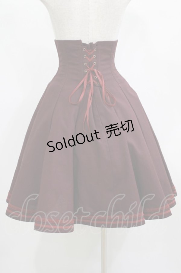 画像3: EXCENTRIQUE / ブラスバンド・コルセットスカート S-M ボルドー H-25-12-11-012-EL-SK-KB-ZH (3)
