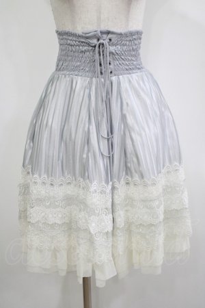 画像: Ozz oneste / シアーストライプスカート  グレー H-25-12-11-015-OO-SK-KB-ZH