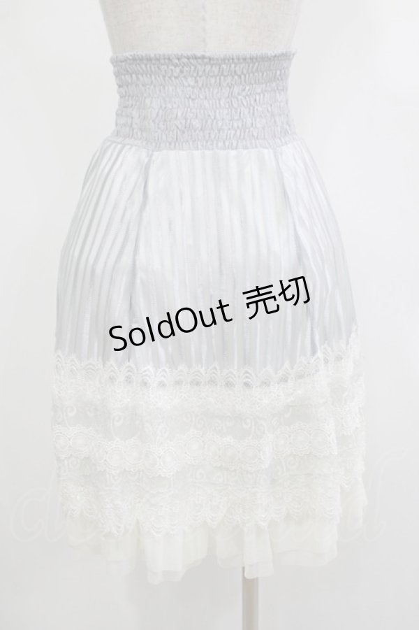 画像3: Ozz oneste / シアーストライプスカート  グレー H-25-12-11-015-OO-SK-KB-ZT465 (3)