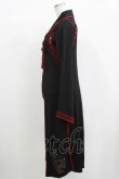 画像2: Ozz oneste / レイヤード風ロングカーディガン  黒×赤 H-25-12-11-016-OO-TO-KB-ZH (2)