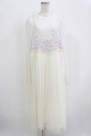 画像: Candy Stripper / LINGERIE LAYERED DRESS 2 オフ H-25-12-11-018-PU-OP-KB-ZH