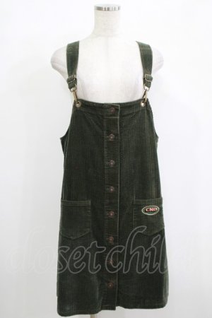 画像: Candy Stripper / CND CORDUROY JUMPER SKIRT 2 カーキ H-25-12-11-019-PU-OP-KB-ZH