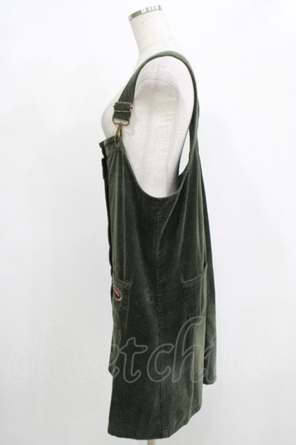 画像2: Candy Stripper / CND CORDUROY JUMPER SKIRT 2 カーキ H-25-12-11-019-PU-OP-KB-ZH (2)