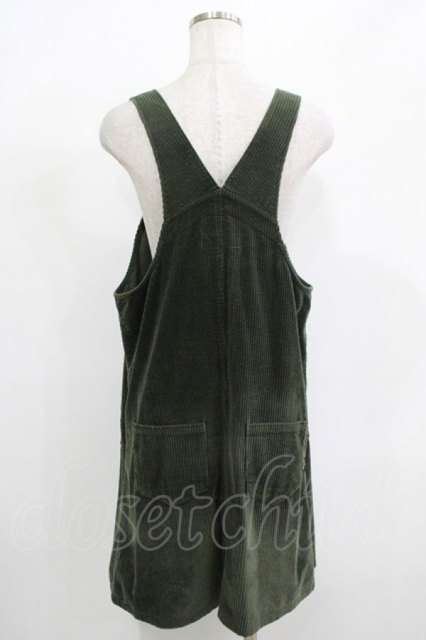 画像3: Candy Stripper / CND CORDUROY JUMPER SKIRT 2 カーキ H-25-12-11-019-PU-OP-KB-ZH (3)