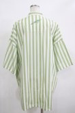 画像3: MILKBOY / STRIPE SHIRT  グリーン H-25-12-11-020-MB-BL-KB-ZH (3)