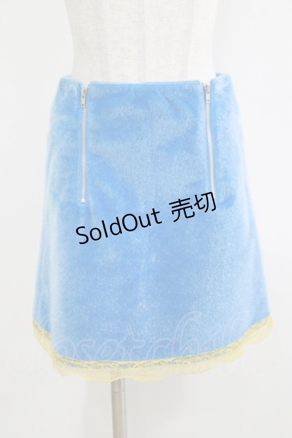 画像1: Candy Stripper / TOO SASSY SKIRT 1(S) BLUE H-25-12-11-023-PU-SK-KB-ZH (1)