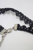 画像3: MILK / クロスチャームレースチョーカー  ブラック H-25-12-12-004-ML-AC-KB-ZH (3)