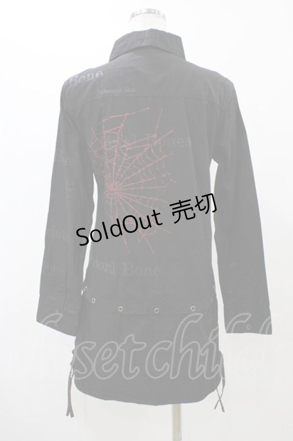 画像2: h.ANARCHY / 2Wayロングブラウス  ブラック H-25-12-12-040-HN-BL-KB-ZH (2)