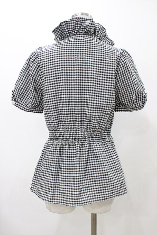 画像2: SEXY DYNAMITE LONDON / フリルパフブラウス  ブラック H-25-12-12-042-PU-BL-KB-ZT363 (2)