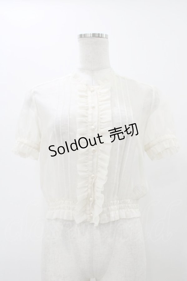 画像1: MILK / ラ・カーデブラウス  オフシアー H-25-12-12-043-ML-BL-KB-ZT465 (1)