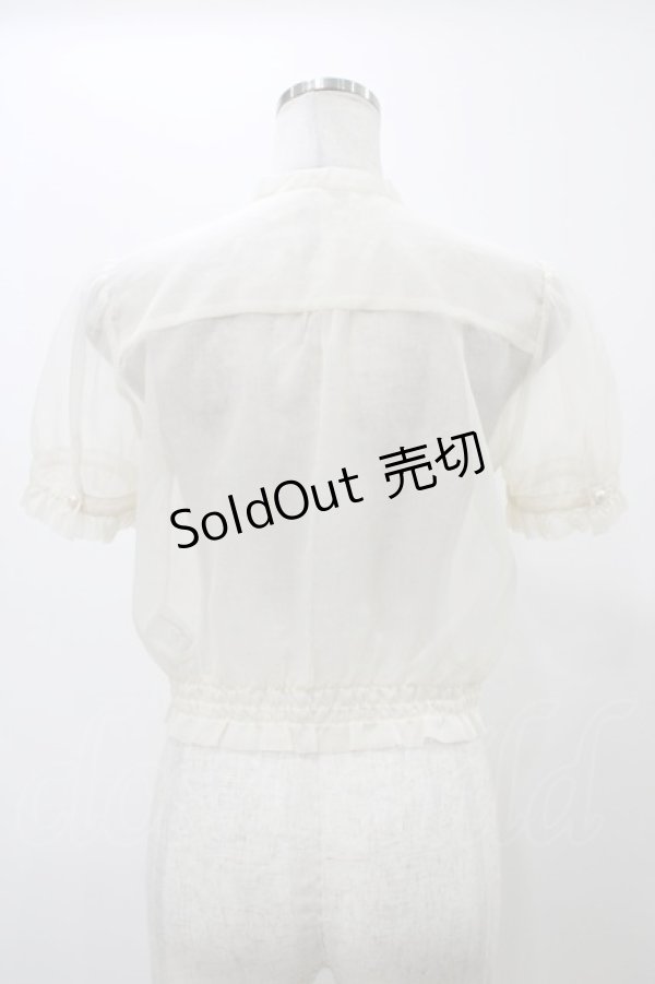 画像2: MILK / ラ・カーデブラウス  オフシアー H-25-12-12-043-ML-BL-KB-ZT465 (2)