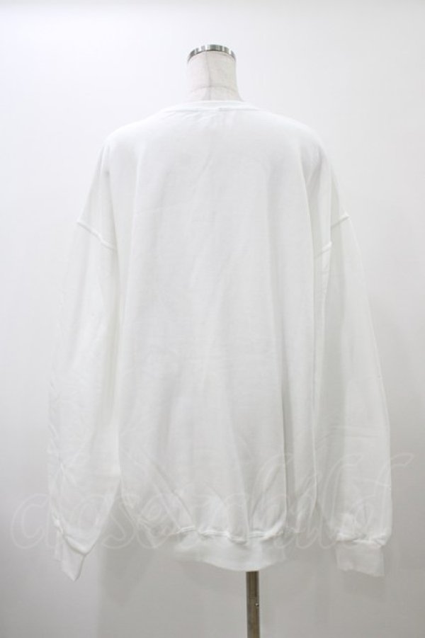画像2: NieR CLOTHING / プリントSWEAT  XL ホワイト H-25-12-12-044-PU-TO-KB-ZH (2)