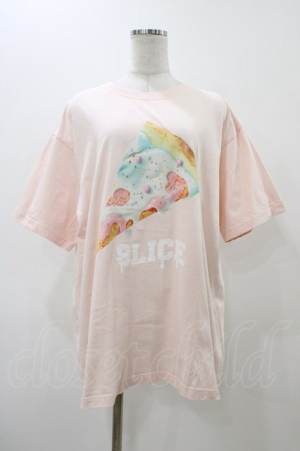 画像1: MILKBOY / PIZZA SLICE TEE XL ベビーピンク H-25-12-12-046-MB-TO-KB-ZT363 (1)