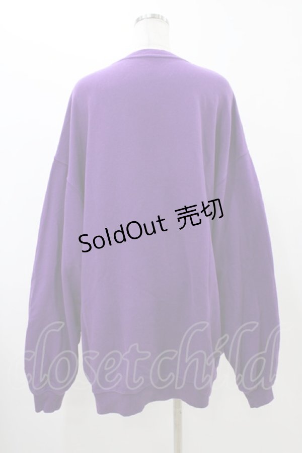 画像2: Candy Stripper / YOUR ALLY SWEATワンピース  パープル H-25-12-12-049-PU-OP-KB-ZH (2)