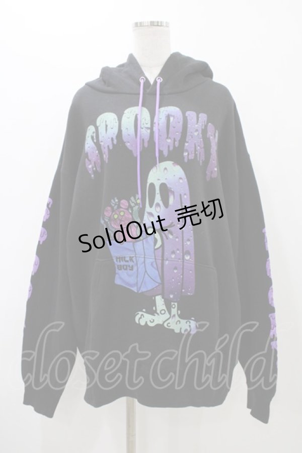 画像1: MILKBOY / SPOOKYパーカー  ブラック H-25-12-12-059-MB-TO-KB-ZH (1)