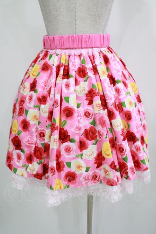 画像3: Angelic Pretty / ドレッシーローズスカート Free ピンク H-25-12-12-1030-AP-SK-NS-ZH (3)