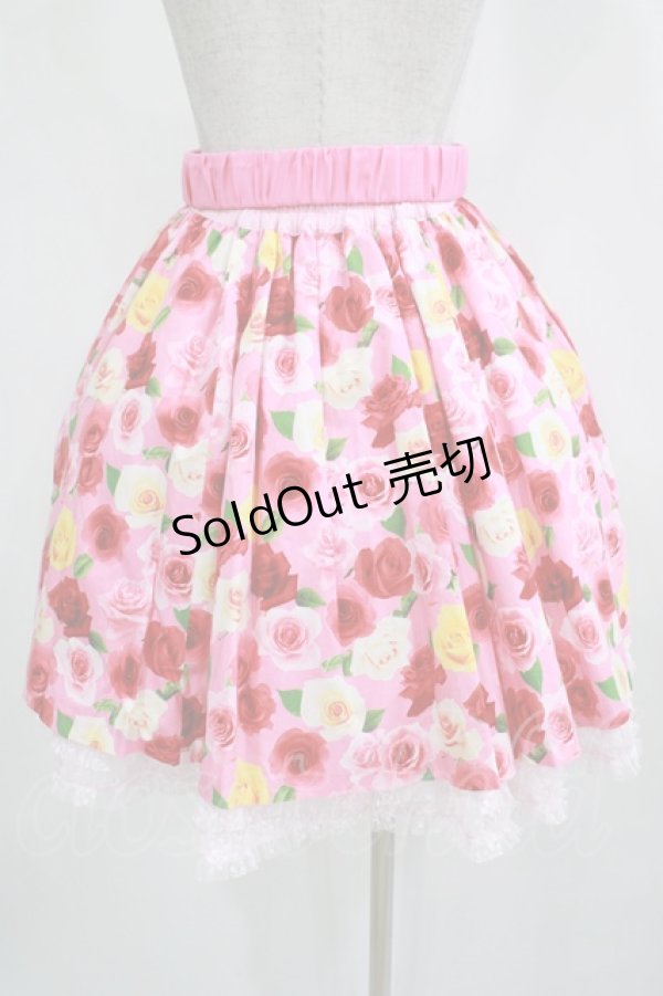 画像3: Angelic Pretty / ドレッシーローズスカート Free ピンク H-25-12-12-1030-AP-SK-NS-ZH (3)