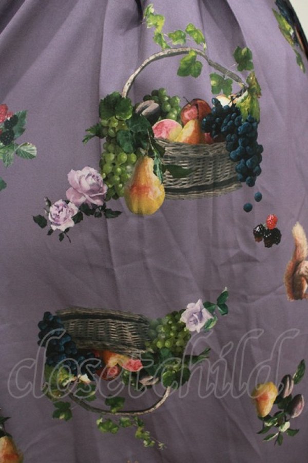 画像4: axes femme POETIQUE / ラ レコルト柄シャツワンピース M パープル H-25-12-12-1033-AX-OP-NS-ZH (4)