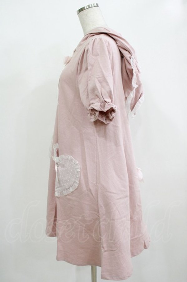 画像2: Amavel / Rabbits a la mode 裏毛ワンピース Free ピンク H-25-12-12-1035-CA-OP-NS-ZH (2)