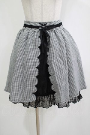 画像: axes femme POETIQUE / ギンガム×レーススカート M ブラック H-25-12-12-1038-AX-SK-NS-ZH