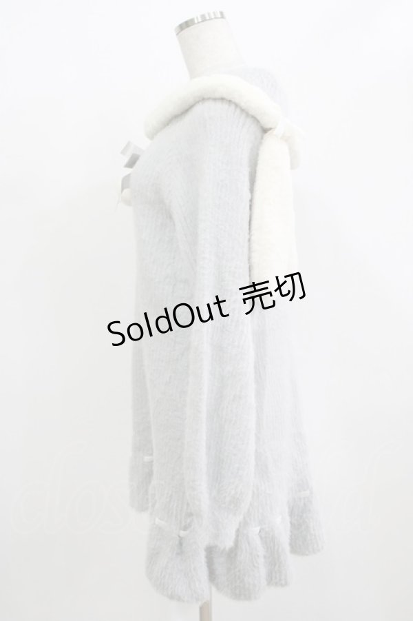 画像2: Amavel / Wonder Bunny Aラインニットワンピース Free グレー H-25-12-12-1039-CA-OP-NS-ZH (2)