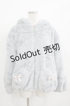 画像: Amavel / Wonder Kittenのふわふわフードアウター Free グレー H-25-12-12-1040-CA-CO-NS-ZH