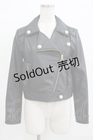 画像: Angelic Pretty / Doll’s Ribbonライダースジャケット Free ブラック H-25-12-12-1042-AP-JA-NS-ZH