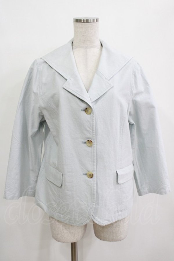 画像1: PINK HOUSE / セーラージャケット L ブルー H-25-12-12-1043-LO-JA-NS-ZH (1)