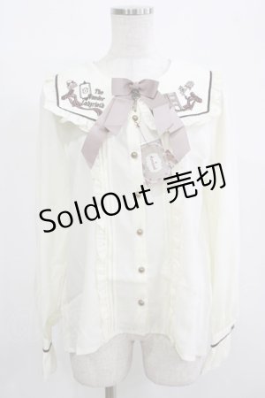 画像: Amavel / 不思議の扉ブラウス Free 生成り H-25-12-12-1047-CA-BL-NS-ZH