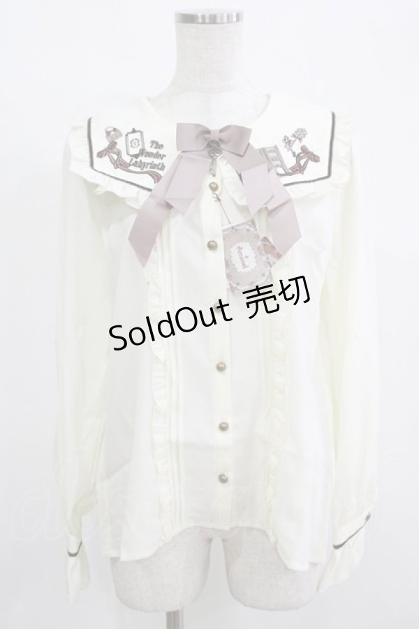 画像1: Amavel / 不思議の扉ブラウス Free 生成り H-25-12-12-1047-CA-BL-NS-ZH (1)