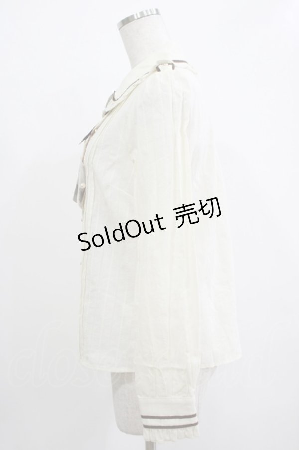 画像2: Amavel / 騎兵隊の勲章ブローチブラウス Free 生成り H-25-12-12-1048-CA-BL-NS-ZH (2)