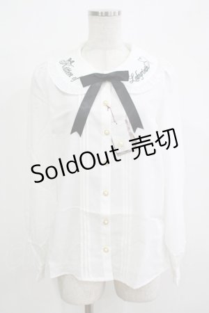 画像: Amavel / Wonder Kitten ねこみみブラウス Free オフ/ブラック H-25-12-12-1050-CA-BL-NS-ZH