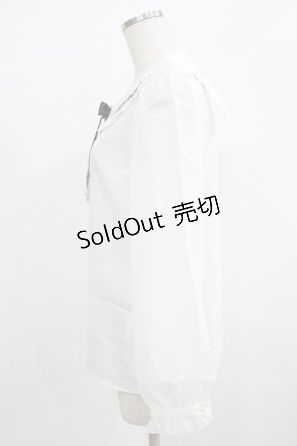 画像2: Amavel / Wonder Kitten ねこみみブラウス Free オフ/ブラック H-25-12-12-1050-CA-BL-NS-ZH (2)