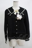 画像1: Amavel / リボン風セーラー襟ブラウス Free ブラック H-25-12-12-1054-CA-BL-NS-ZH (1)
