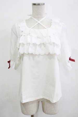 画像: Amavel / フロントクロスフリルカットソー Free オフ H-25-12-12-1057-CA-TO-NS-ZH