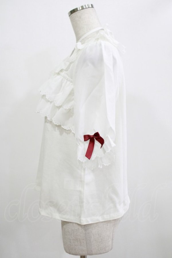 画像2: Amavel / フロントクロスフリルカットソー Free オフ H-25-12-12-1057-CA-TO-NS-ZH (2)