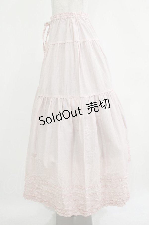 画像2: PINK HOUSE / フリル使いティアードスカート F ピンク H-25-12-12-1006-LO-SK-YZ-ZH (2)