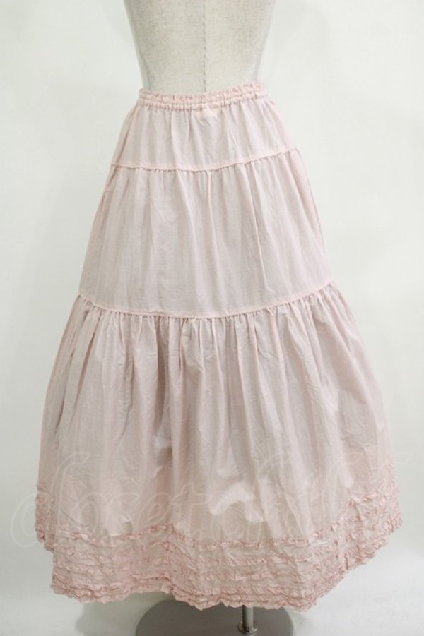 画像3: PINK HOUSE / フリル使いティアードスカート F ピンク H-25-12-12-1006-LO-SK-YZ-ZH (3)