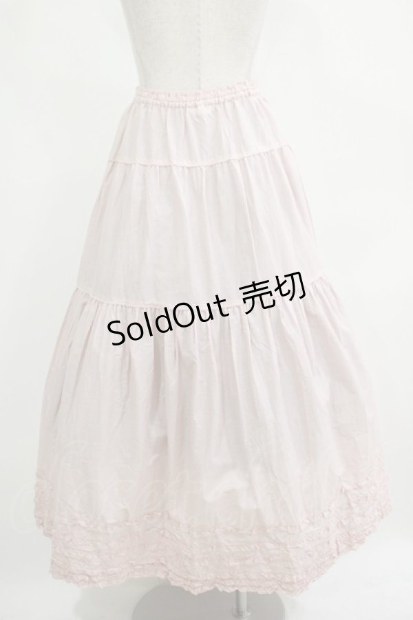 画像3: PINK HOUSE / フリル使いティアードスカート F ピンク H-25-12-12-1006-LO-SK-YZ-ZH (3)