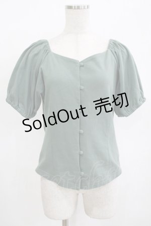 画像: an another angelus / コルセットパフスリーブT Free GREEN H-25-12-12-1069-CA-TO-NS-ZH