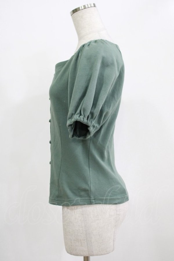 画像2: an another angelus / コルセットパフスリーブT Free GREEN H-25-12-12-1069-CA-TO-NS-ZH (2)