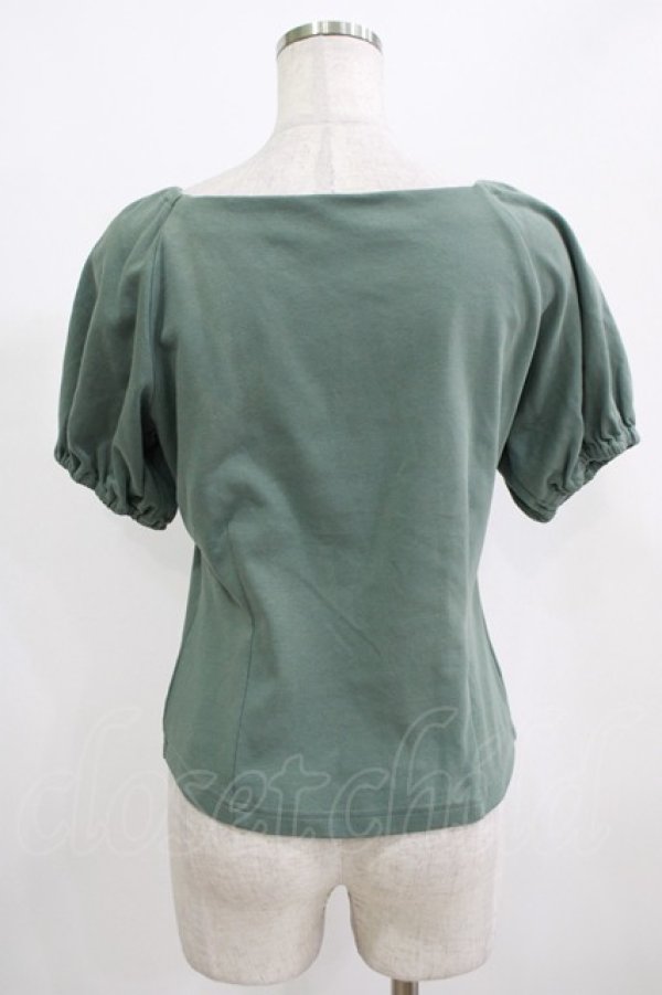 画像3: an another angelus / コルセットパフスリーブT Free GREEN H-25-12-12-1069-CA-TO-NS-ZH (3)