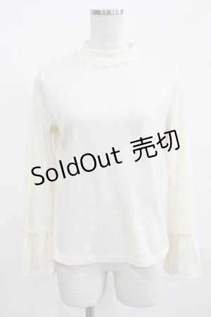 画像: axes femme POETIQUE / パール使いトップス M アイボリー H-25-12-12-1070-AX-TO-NS-ZH